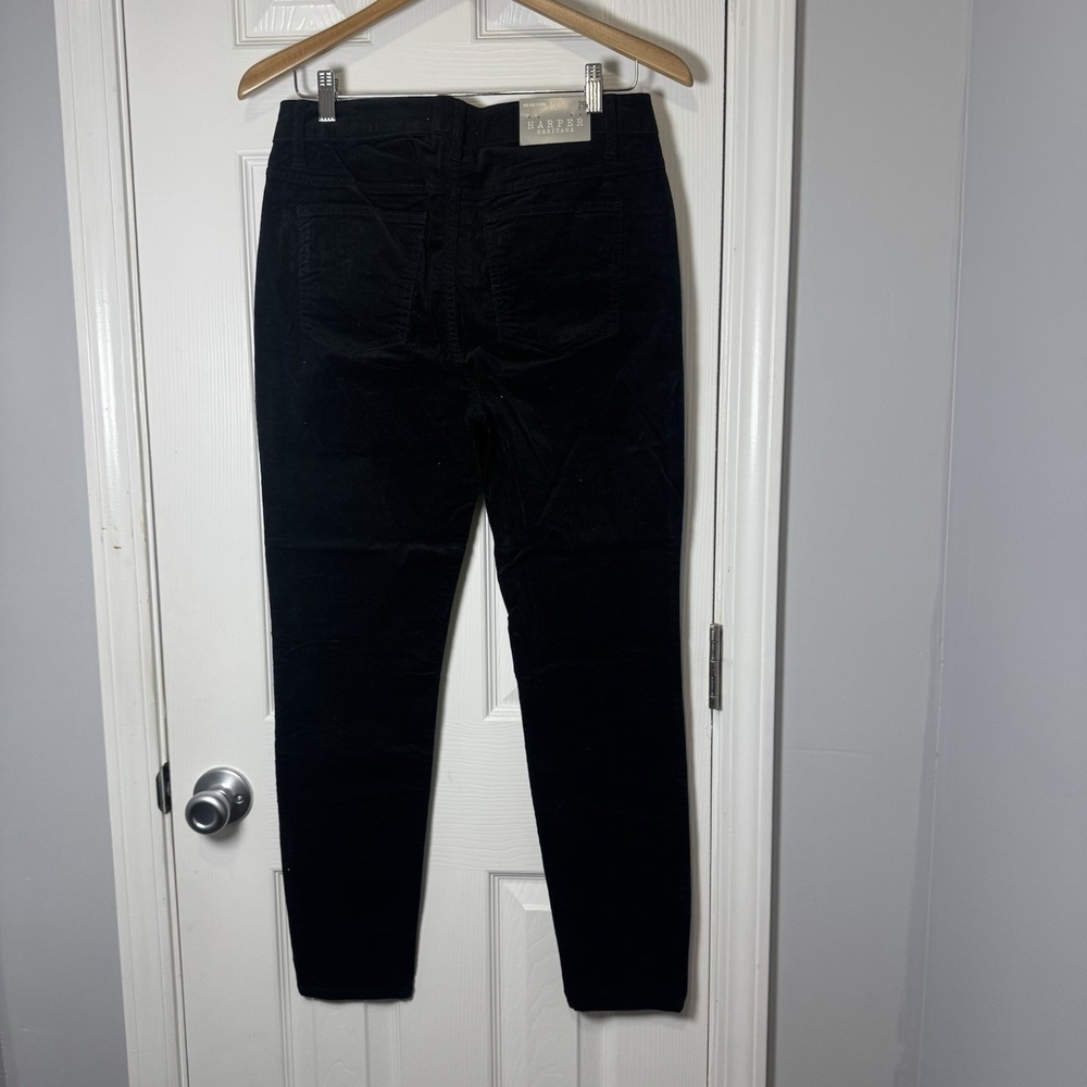 Harper Heritage Mid Rise Black Velvet Jeans Tapered Whimsigoth Punk NWT Sz. 29